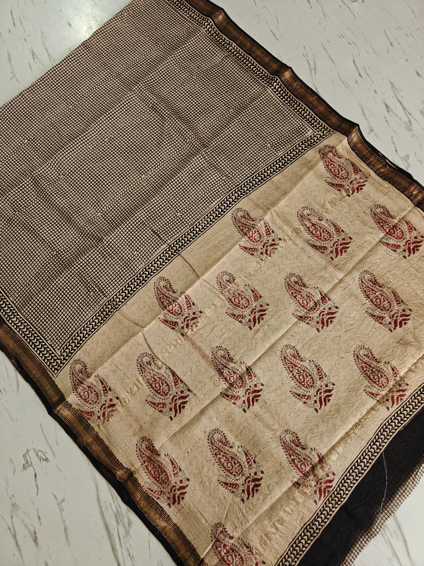 Party wear Maheshwari silk saree