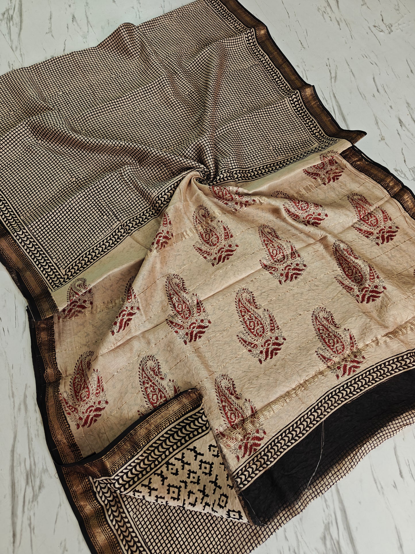 Party wear Maheshwari silk saree