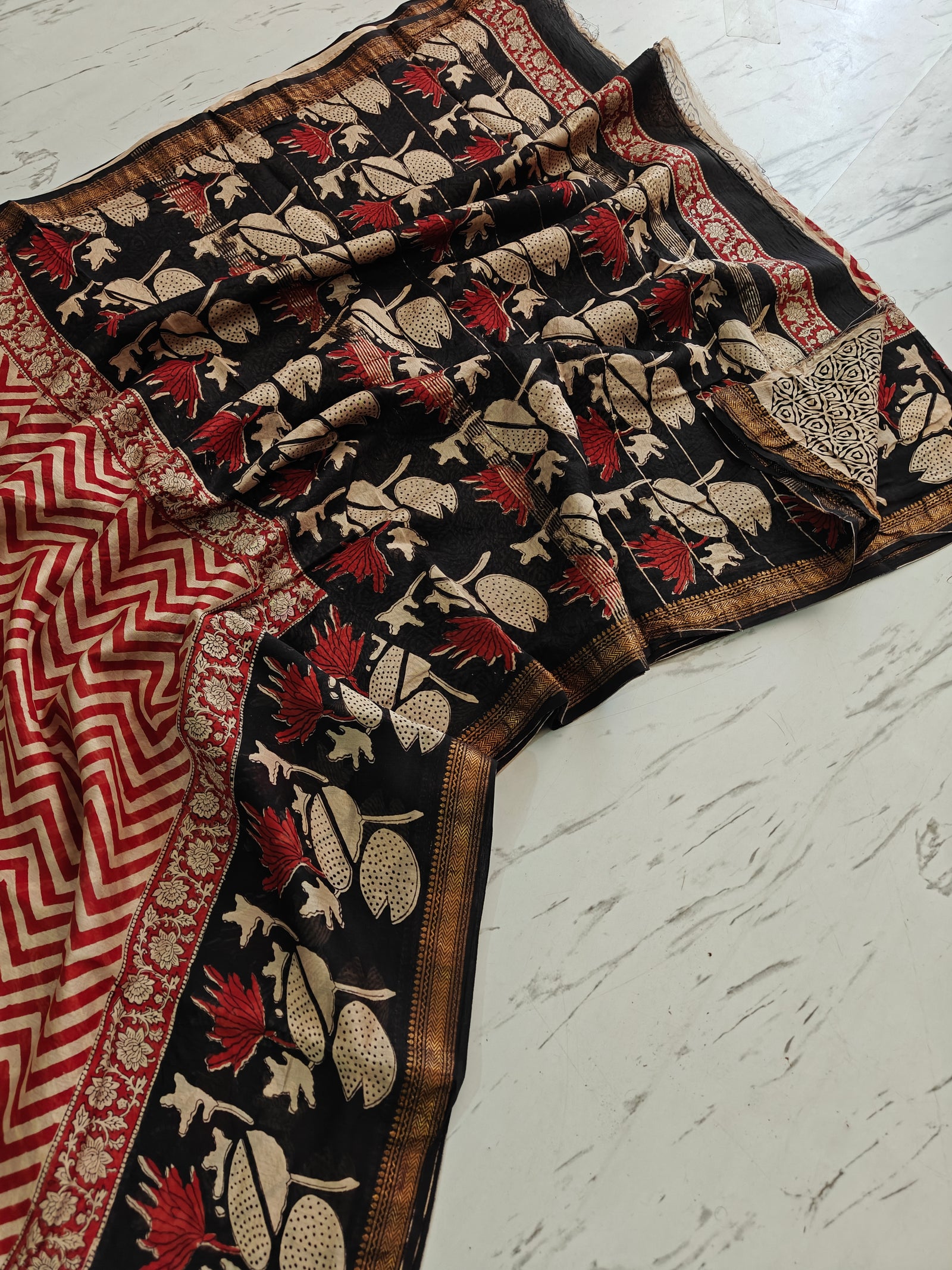 Party wear Maheshwari silk saree