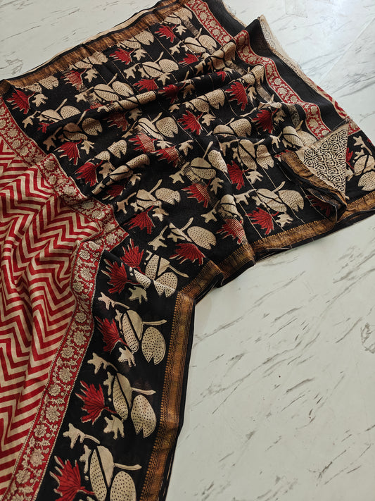 Party wear Maheshwari silk saree