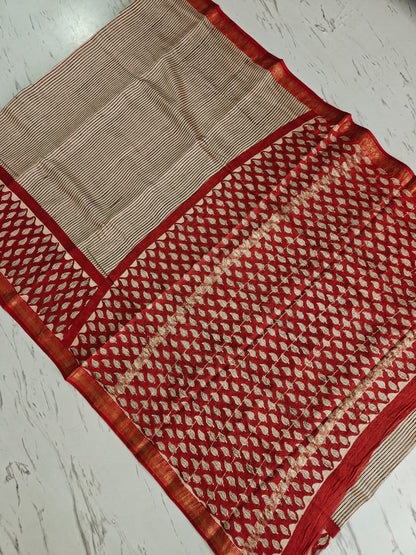 Party wear Maheshwari silk saree