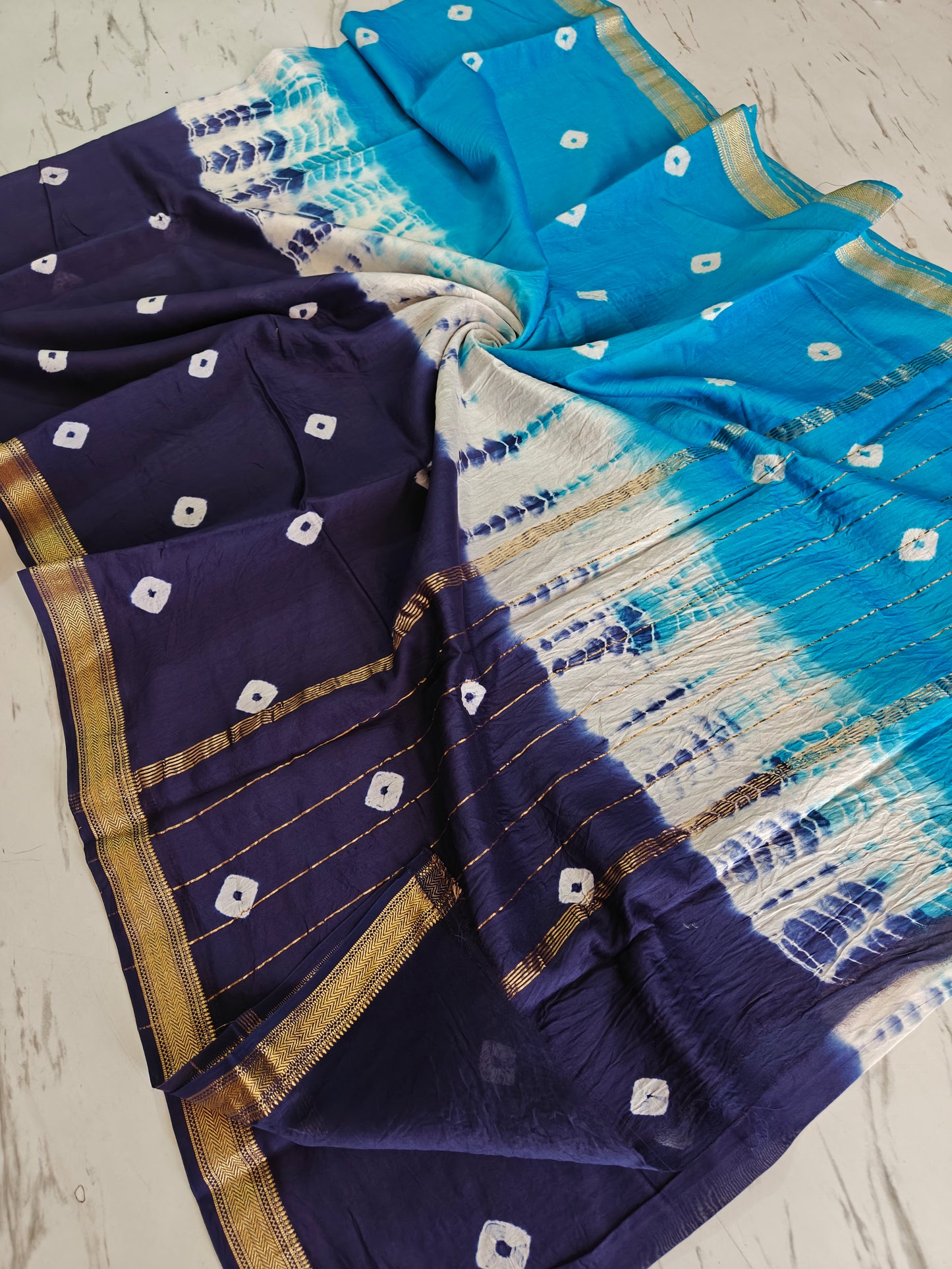 Party wear Maheshwari silk saree