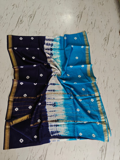 Party wear Maheshwari silk saree