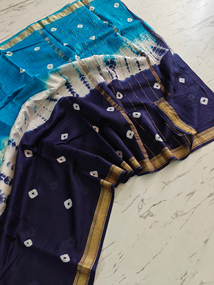 Party wear Maheshwari silk saree