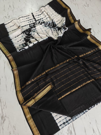 Party wear Maheshwari silk saree