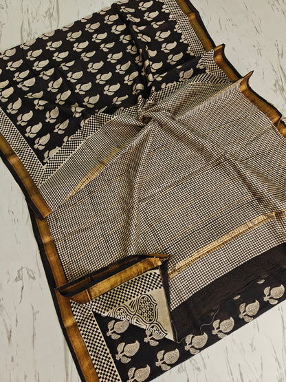 Party wear Maheshwari silk saree