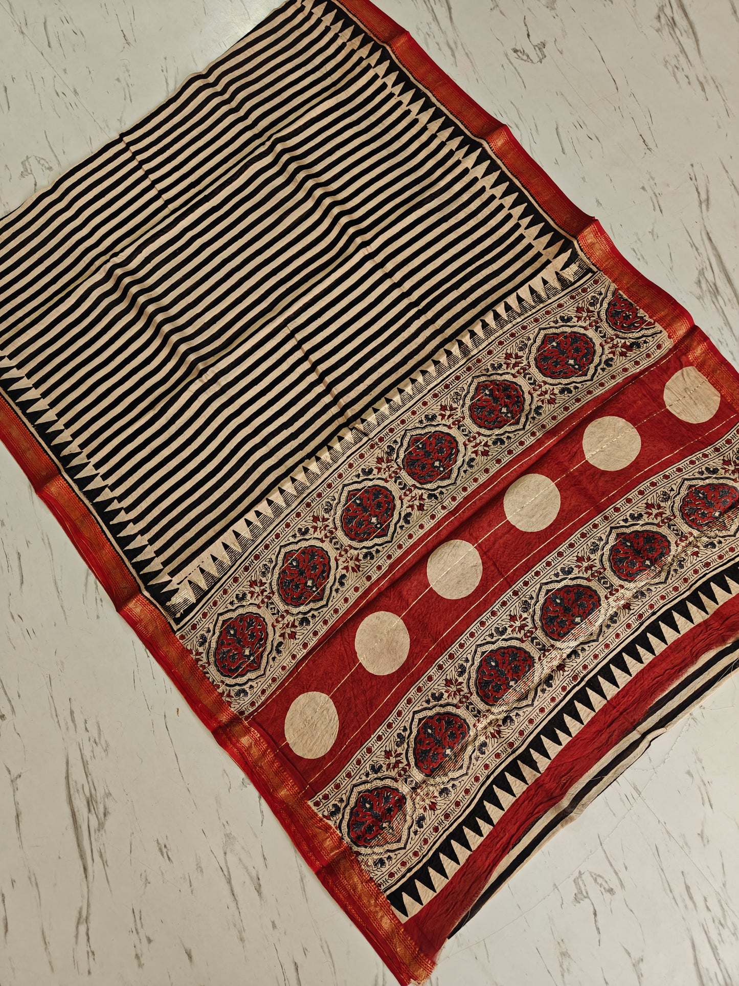 Party wear Maheshwari silk saree