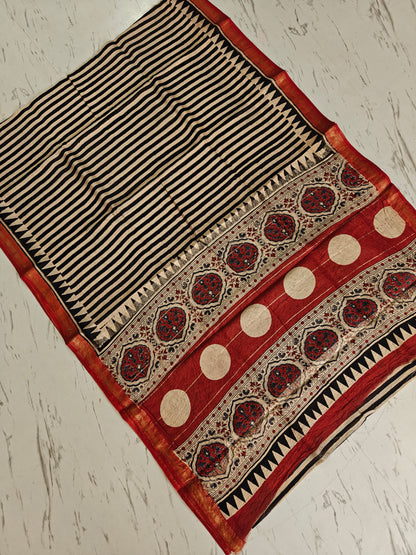 Party wear Maheshwari silk saree