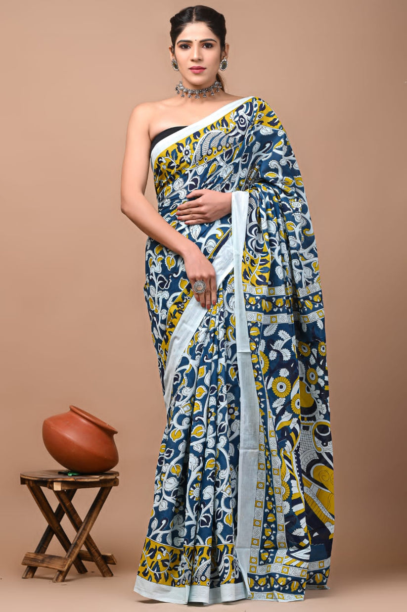 Party Wear Cotton Mulmul Saree