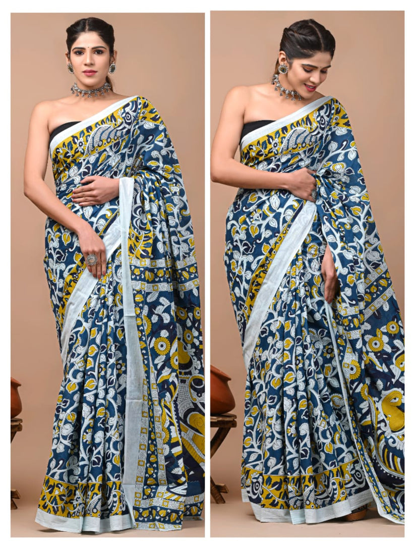 Party Wear Cotton Mulmul Saree