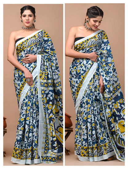 Party Wear Cotton Mulmul Saree