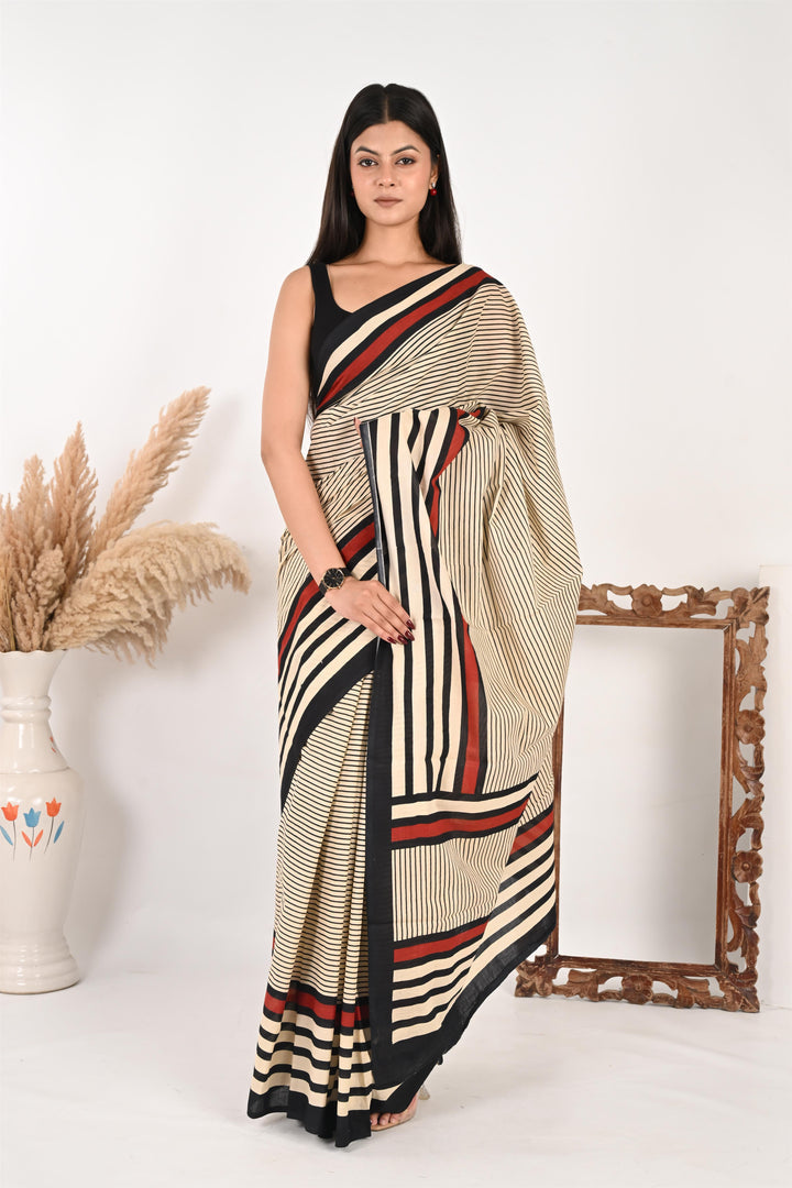 Samar Special Pure Cotton Mulmul Saree