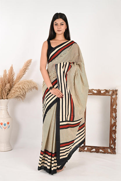 Samar Special Pure Cotton Mulmul Saree