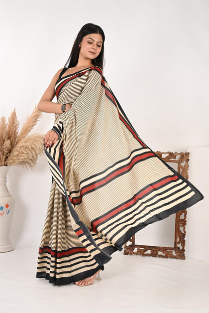 Samar Special Pure Cotton Mulmul Saree