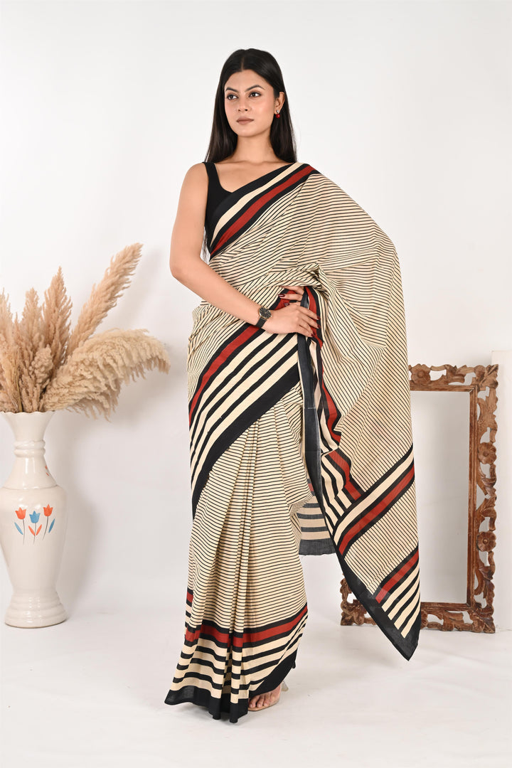 Samar Special Pure Cotton Mulmul Saree