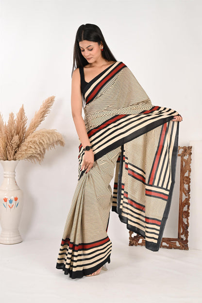 Samar Special Pure Cotton Mulmul Saree